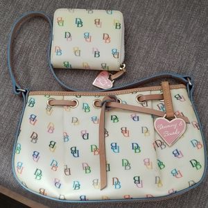 Dooney & Bourke rainbow confetti clutch